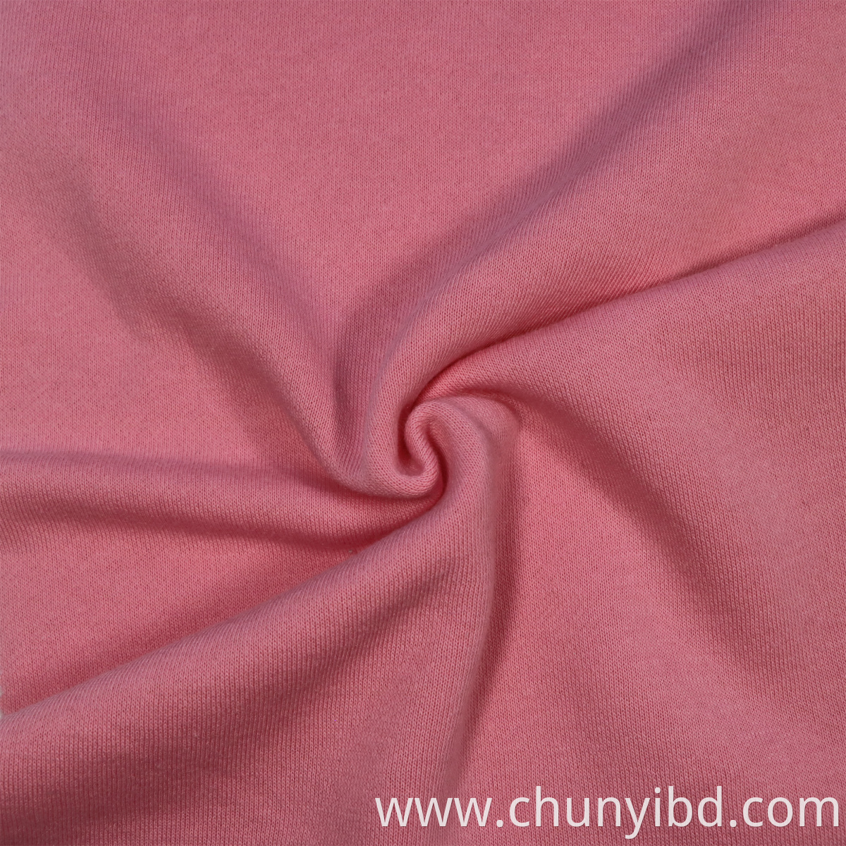 CVC one side brushed Terry fleece fabric